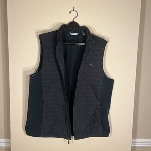 Tommy Bahama Black Quilted Vest